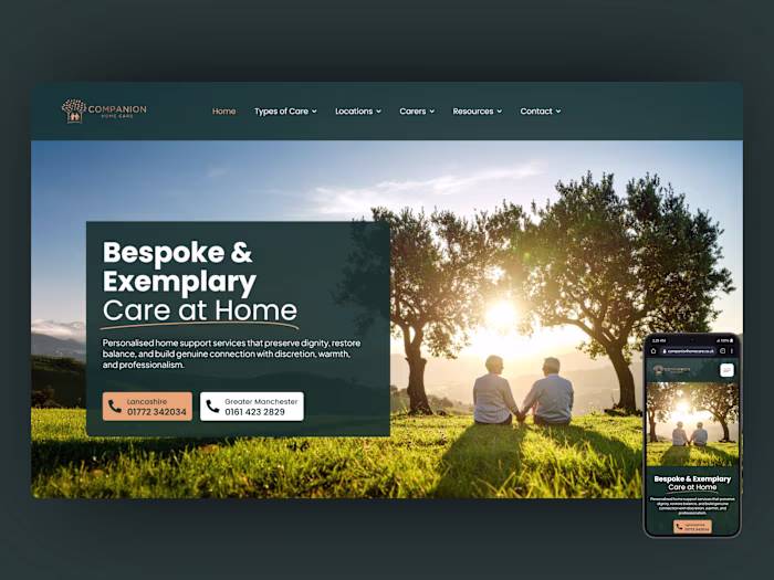 Companion Home Care | Website Design & Development