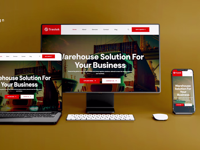 Logistics website | Wordpress transport agency website