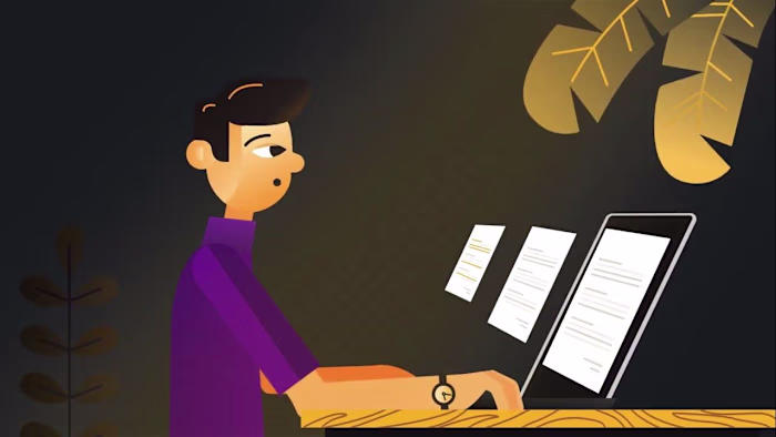 AI Document Analyzer Saas explainer animation