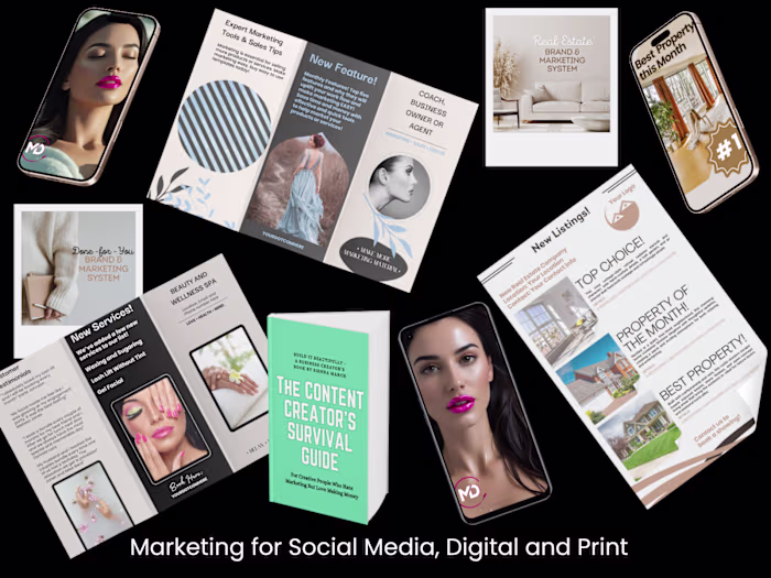 Marketing for Social Media, Print and Digital Use 