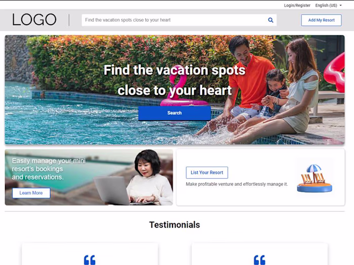 Vacation Reservation Website