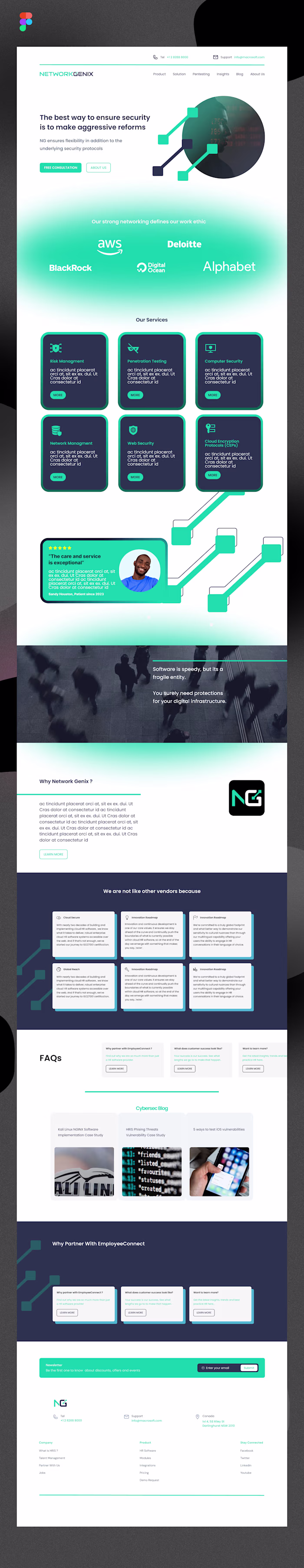 NetworkGenix | Landing Page Design