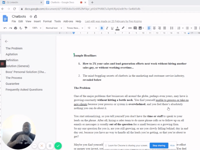 SEO Optimised Sales Landing Page & Email Campaign