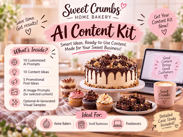 Sweet Crumbs AI Content Kit 