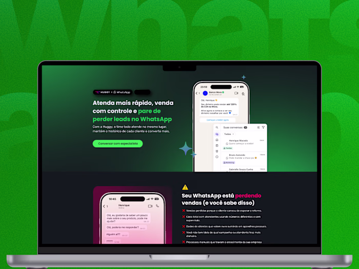 VSL Landing Page Design for WhatsApp Business Platform