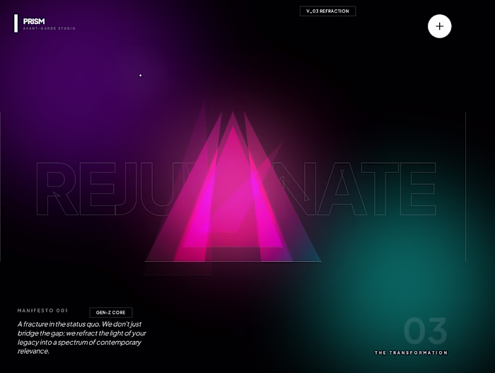 The Prism of Transformation: Utilizes a geometric prism that...