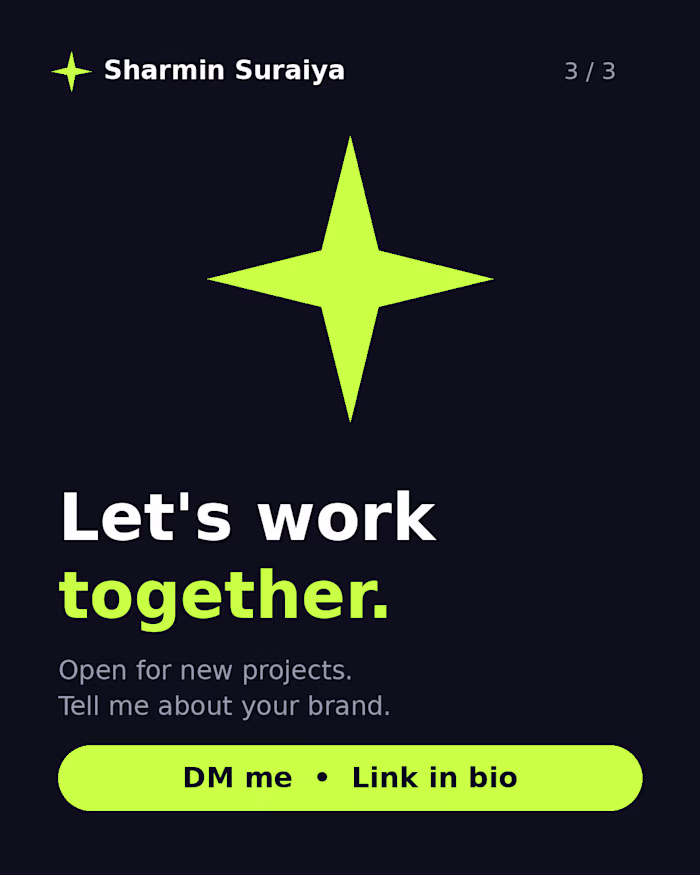 Hi, I'm [Sharmin] ✦
Social Media