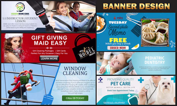Couple of static web banners