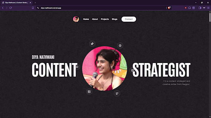 A full personal portfolio site