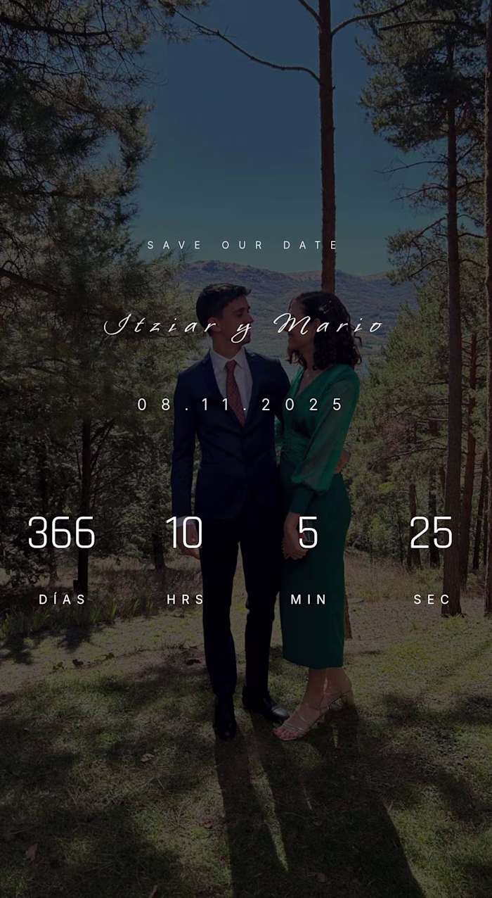 Landing 'Save the date'