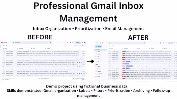 Professional Gmail Inbox Management