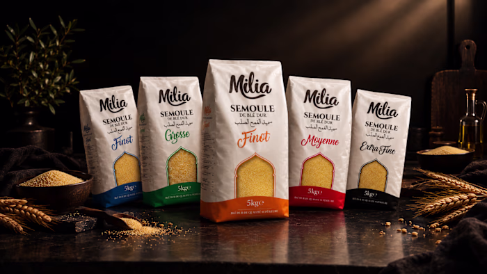 Premium Semolina Packaging Design -
