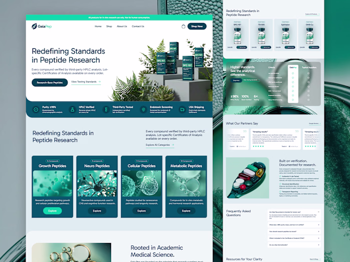 GaiaPep - Ecommerce Website for