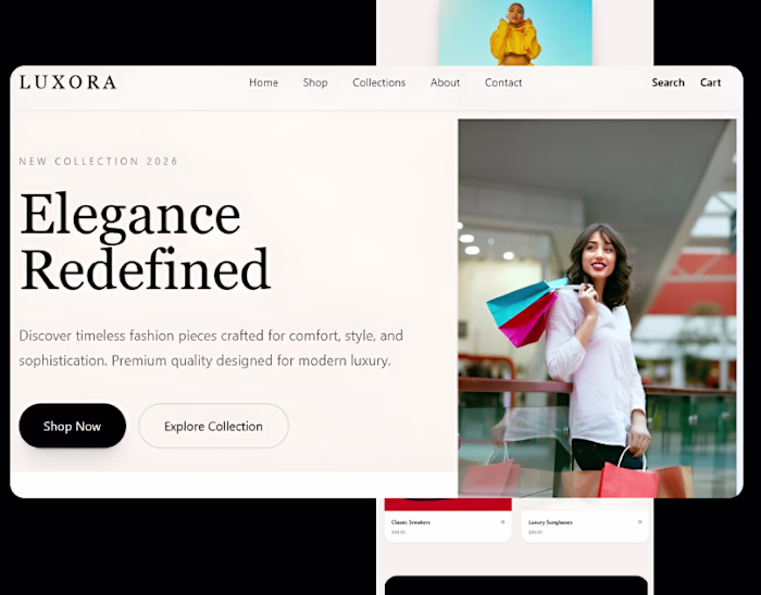 Luxora ✨ Luxury Fashion Ecommerce