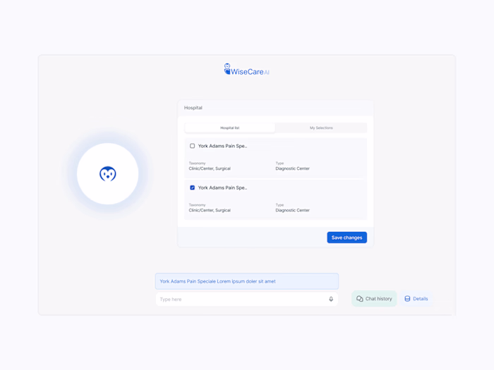 Wisecare AI MVP Design