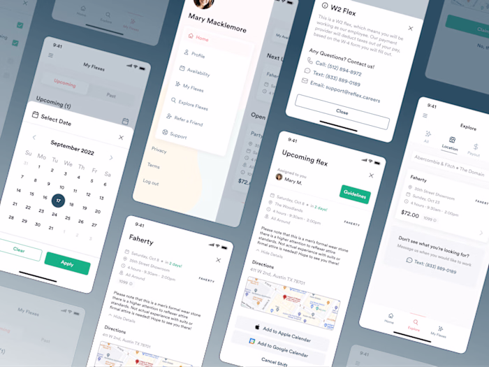 Reflex | Mobile App, Motion Design, and Prototype in Figma
