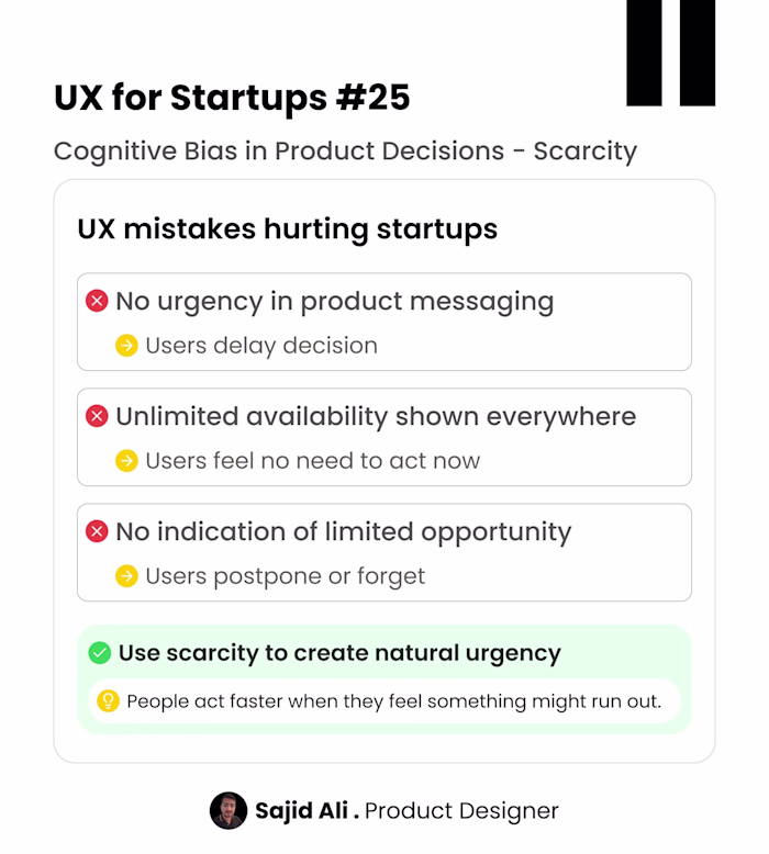Users don’t always delay because