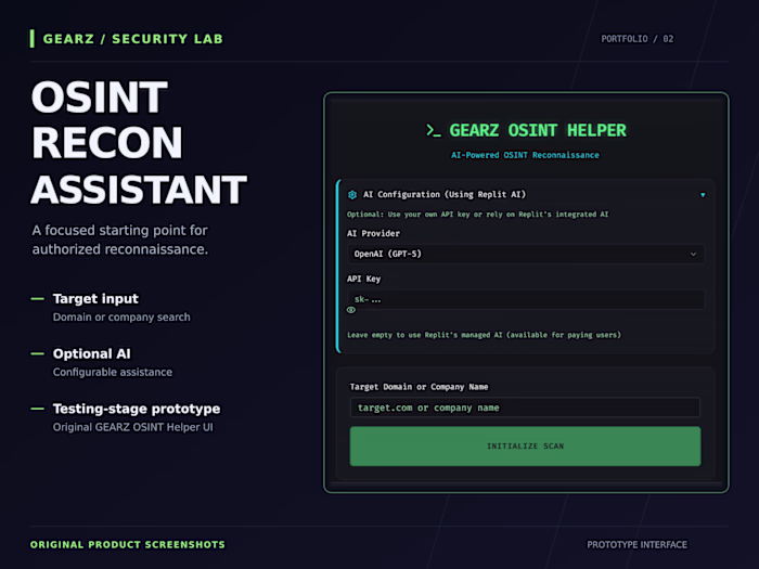 OSINT Recon Assistant | Authorized Research