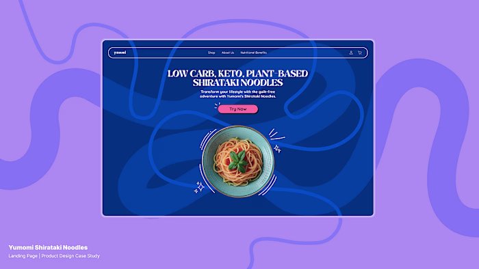 How I trailblazed a Shirataki noodle brand: Landing Page Design…