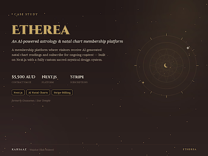 Etherea — AI-Powered Astrology Membership Platform