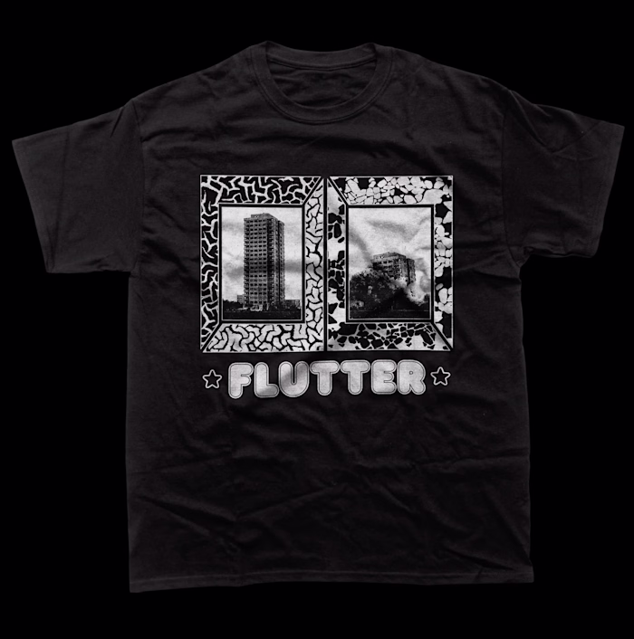 Flutter Band T-Shirt Design