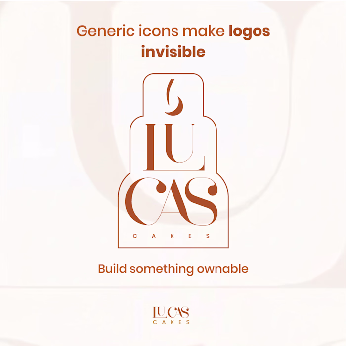 Generic icons make brands disappear, but a professional logo...