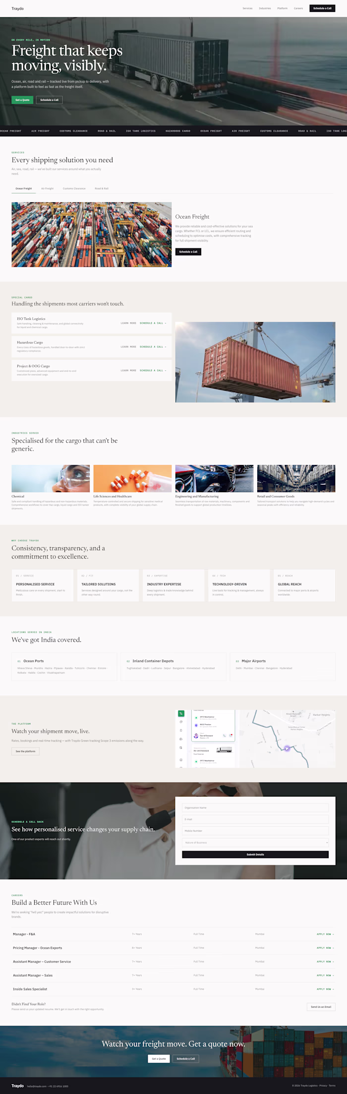 Designed and built the website