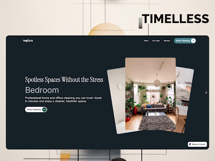 Framer Template Development for Cleaning Businesses
