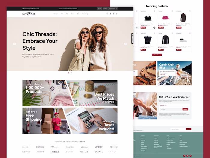 E-commerce website design