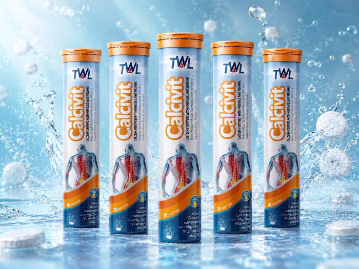 Calcium Effervescent Tablets Packaging Design