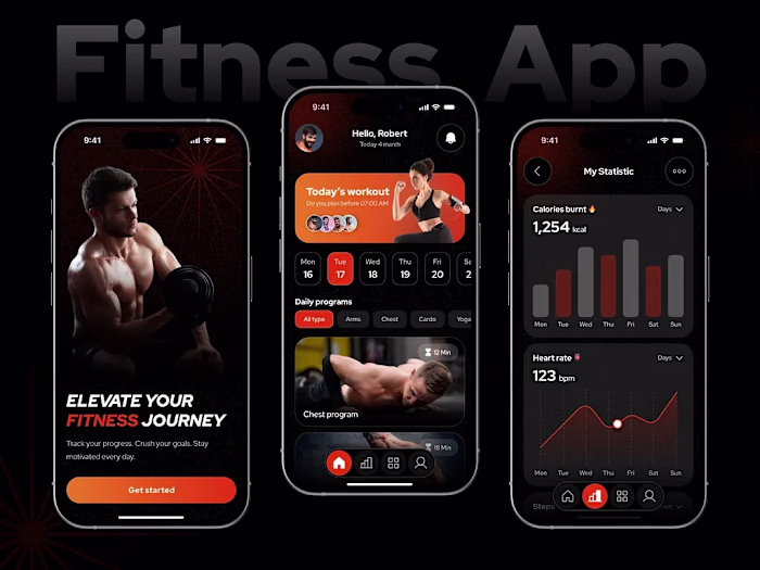 Fitness App UI/UX Design🏋️