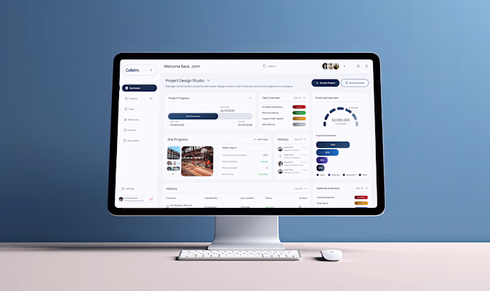 Construction Management Dashboard
Managing construction projects