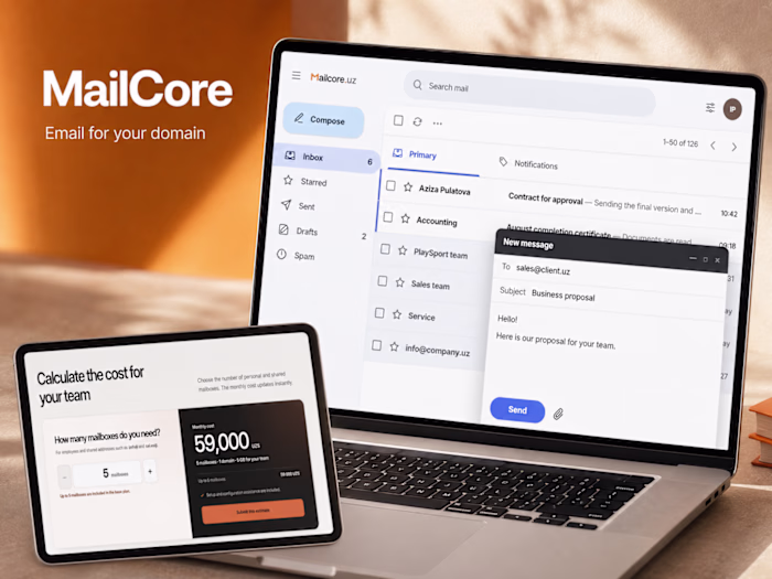 MailCore — Corporate Email and Domain Onboarding
