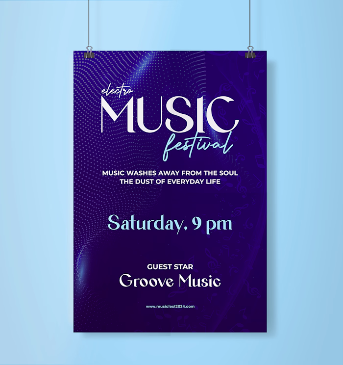 Electro-Music Flyer Design: Behance