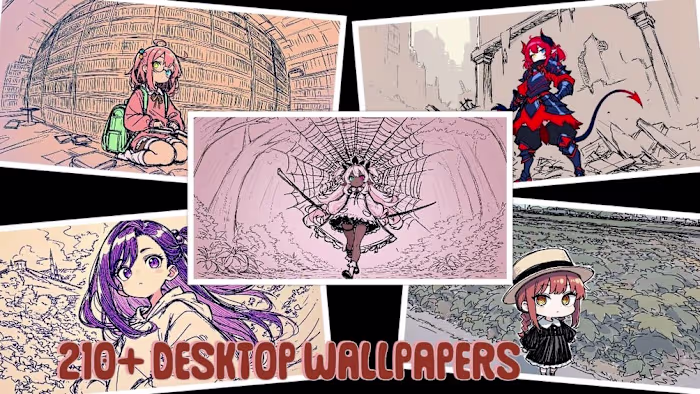 Anime Sketch Wallpapers – 210+ HD Desktop Pack (1920x1080)