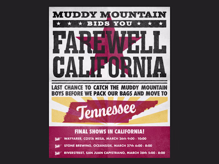 Muddy Mountain Band Poster