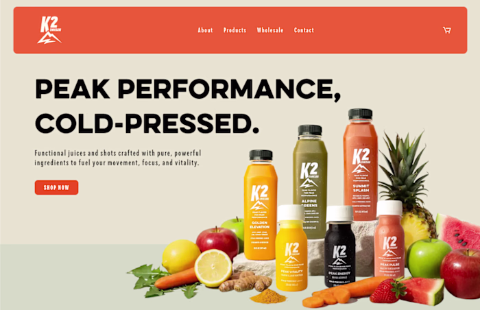 K2 Brand Website Development