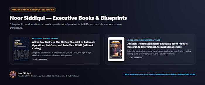 Published Author & Thought Leadership — Noor Siddiqui
