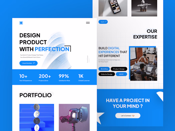 Digital Product Design Website