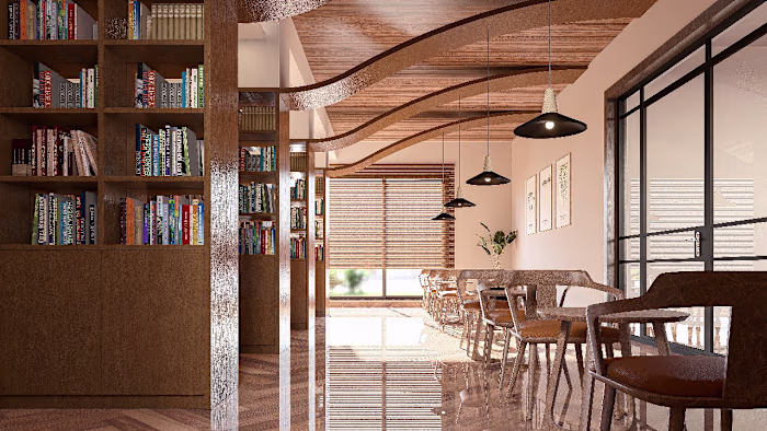 Elegant Library Interior Design