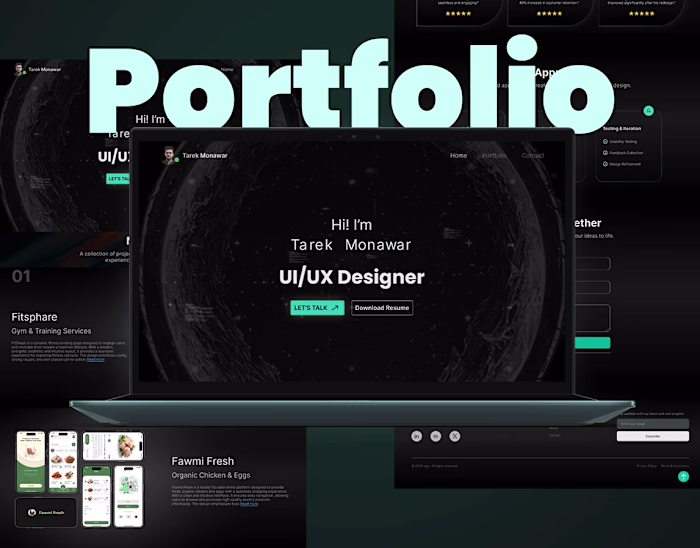 UX/UI Design Portfolio | Clean, Personal & Modern