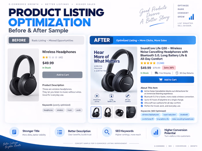 Product Listing Optimization – Before & After