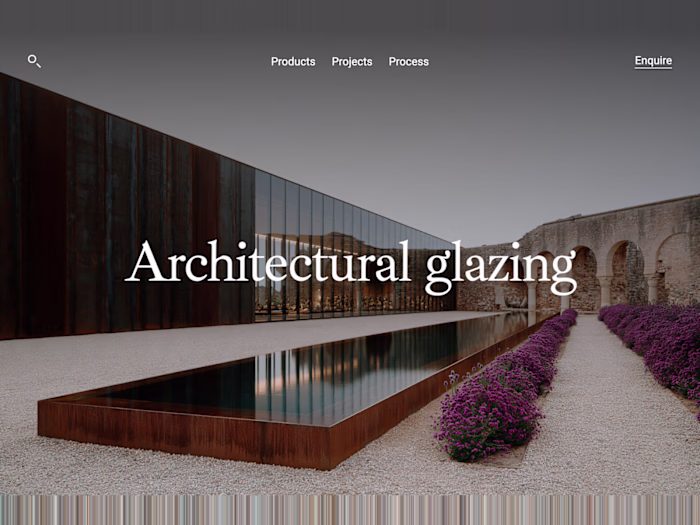 Architectural glazing websites, 3 designs