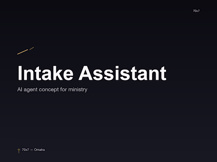 The Intake Assistant That Never Sleeps