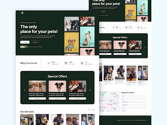 The Hills Landing Page UI