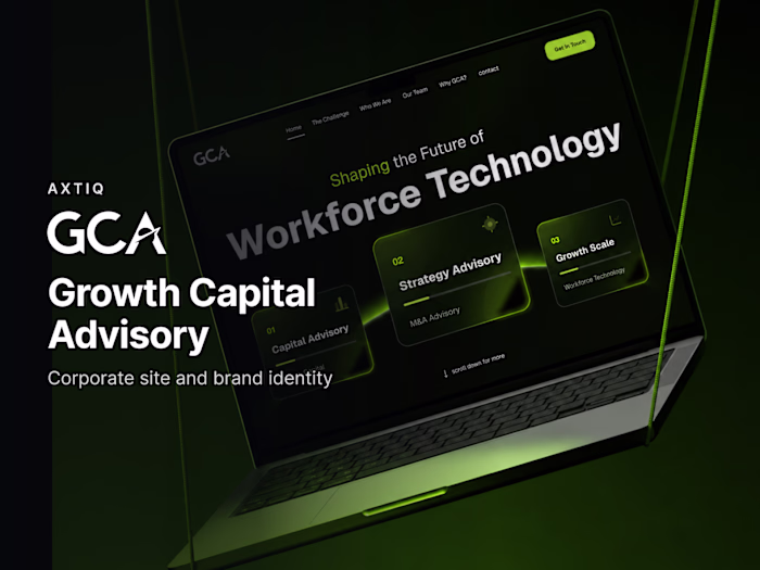 Designing the Growth Capital Advisory site and brand identity