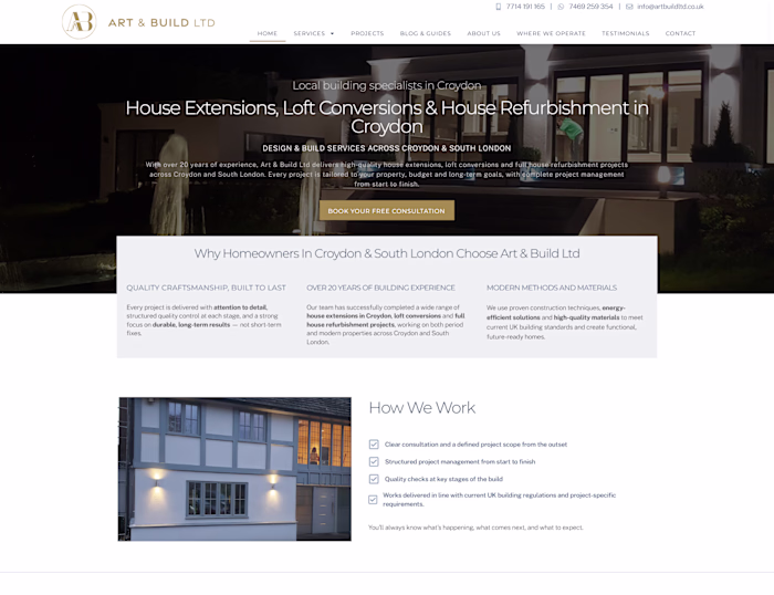 Art & Build Ltd - WordPress Web Design & Website Care