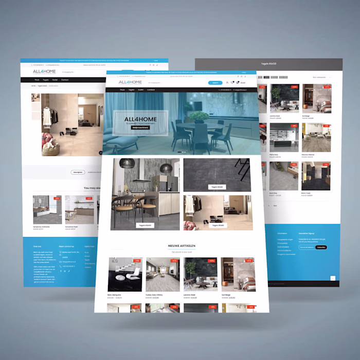 Shopify Tiles Store Design, Online eshop design