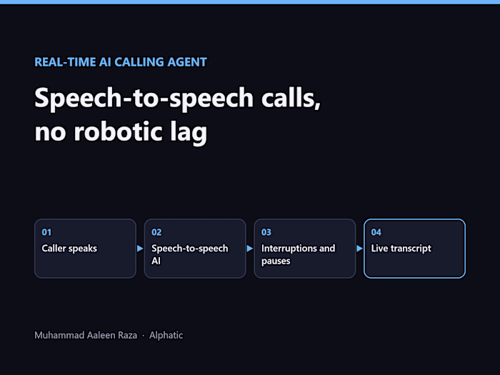 Real-Time AI Calling Agent for Live Callers in Pakistan