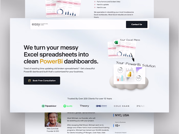 Data Analyst Framer Website